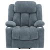 Limi Power Lift Recliner Chair Slate Blue USB Port Cupholders BM329620