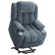 Limi Power Lift Recliner Chair Slate Blue USB Port Cupholders BM329620