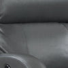 Nami Power Recliner Chair Rich Gray Faux Leather Plush Pillow Back BM329621