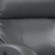 Nami Power Recliner Chair Rich Gray Faux Leather Plush Pillow Back BM329621