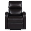 Nami Power Recliner Chair Plush Cushioned Espresso Brown Faux Leather BM329622