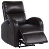 Nami Power Recliner Chair Plush Cushioned Espresso Brown Faux Leather BM329622