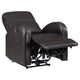 Nami Power Recliner Chair Plush Cushioned Espresso Brown Faux Leather BM329622