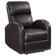 Nami Power Recliner Chair Plush Cushioned Espresso Brown Faux Leather BM329622