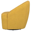 Lenie Barrel Accent Swivel Chair Modern Minimal Shape Mustard Yellow