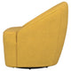 Lenie Barrel Accent Swivel Chair Modern Minimal Shape Mustard Yellow