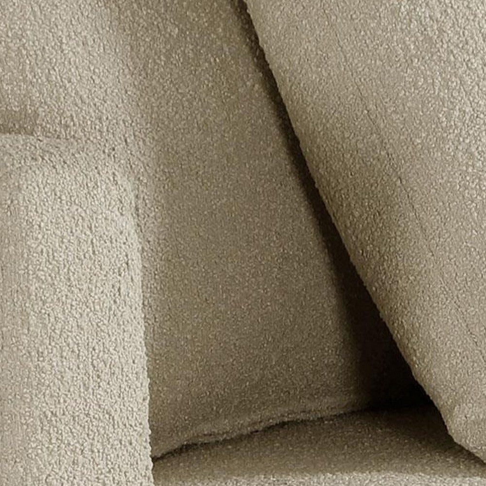 Catlyn Swivel Accent Chair, Camel Brown Fabric, 2 Accent Pillows