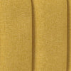 Sanna Accent Bench Modern Channel Tufted Yellow Fabric 54 Inch
