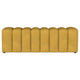 Sanna Accent Bench Modern Channel Tufted Yellow Fabric 54 Inch