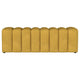 Sanna Accent Bench Modern Channel Tufted Yellow Fabric 54 Inch