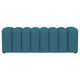 Sanna Accent Bench Modern Channel Tufted Peacock Blue 54 Inch