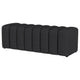 Sanna Accent Bench Modern Channel Tufted Charcoal Black 54 Inch BM329657
