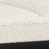 Mezza Accent Bench Tufted Ivory Boucle Fabric Black Metal 48 Inch
