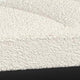 Mezza Accent Bench Tufted Ivory Boucle Fabric Black Metal 48 Inch
