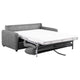 Rilia Sofa Sleeper with Queen Mattress Classic Gray Fabric 74 Inch BM329669