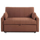 Porta Sleeper Sofa Full Bed Copper Brown Boucle Pillows 60 Inch BM329673
