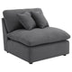 Hobo 6pc Sectional Sofa Charcoal Gray Fabric 10 Pillows 120 Inch BM329703
