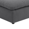 Hobo Square Ottoman Charcoal Gray Fabric Foam Cushions 40 Inch BM329705