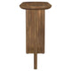 Leti Sofa Console Table 46 Inch Brown Mango Wood L Shaped Base BM329715