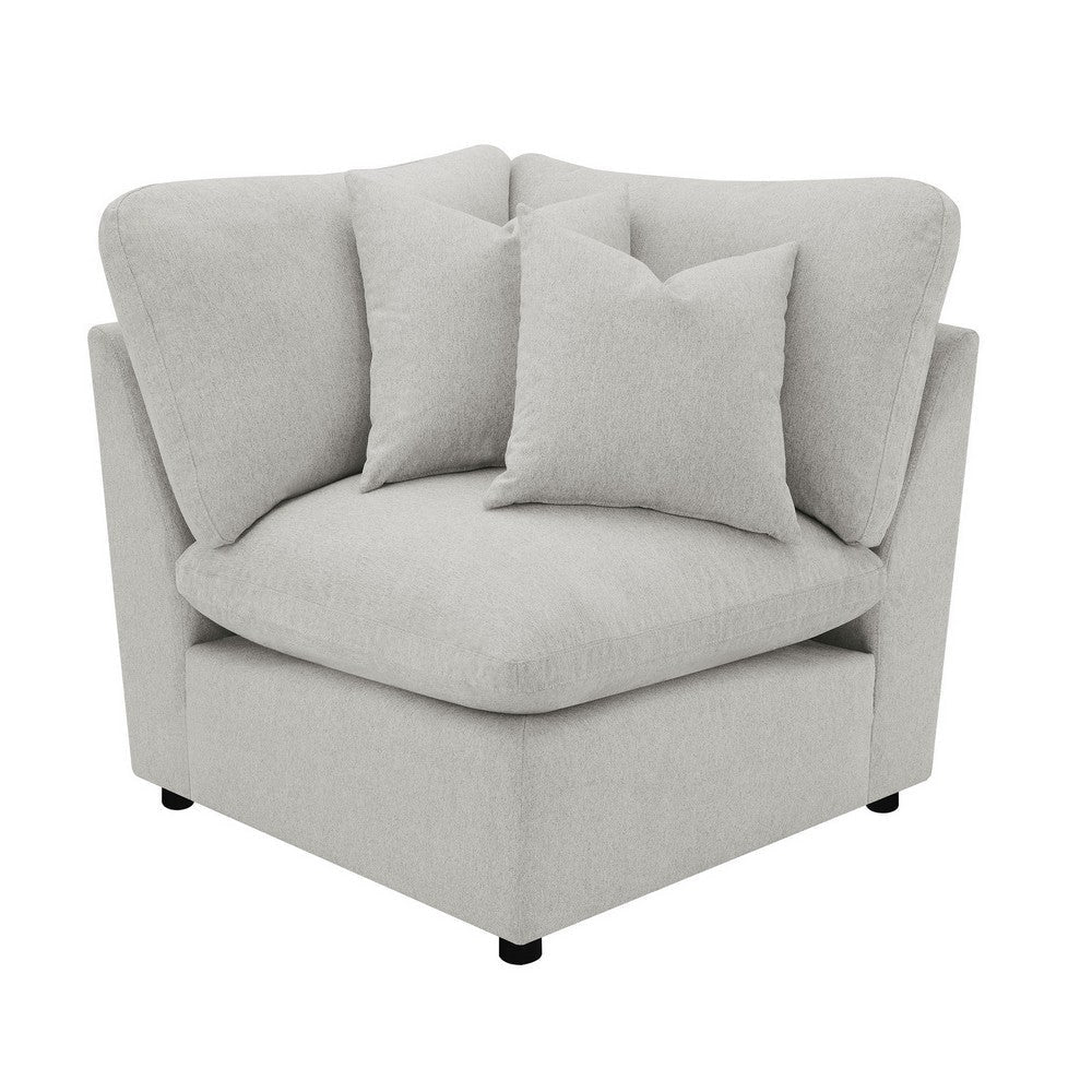 Biny 5pc L Shape Modular Sectional Sofa Light Gray Power Reclining BM329723