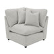 Biny 5pc L Shape Modular Sectional Sofa Light Gray Power Reclining BM329723