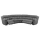 Diko 6pc Modular Sectional Sofa Dark Gray Chenille Power Reclining BM329725