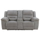 Gilo Manual Recliner Loveseat 81 Inch Light Gray Pillow Top Armrests BM329731