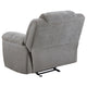 Gilo Manual Glider Recliner Armchair 46 Inch Light Gray Pillow Top BM329732