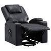 Stoy Power Lift Recliner Chair Massage 36 Inch Black Faux Leather BM329739