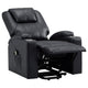 Stoy Power Lift Recliner Chair Massage 36 Inch Black Faux Leather BM329739