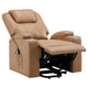 Stoy Power Lift Recliner Chair Massage 36 Inch Brown Faux Leather