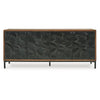 Ashley Anby Sideboard Console 4 Doors 2 Shelves Black Brown Wood 70 Inch BM329743