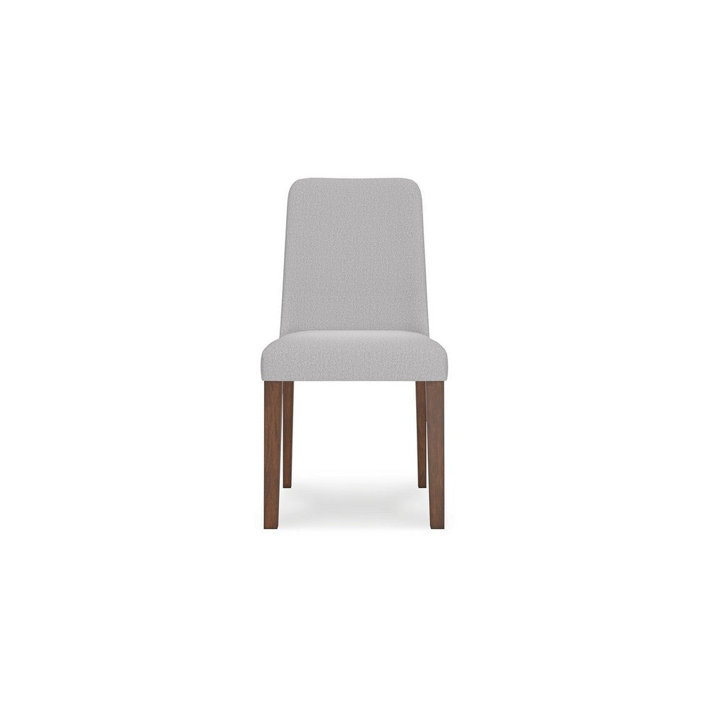 Ashley Jeyn Dining Side Chair Set of 2 Solid Hardwood Light Gray Polyester BM329751