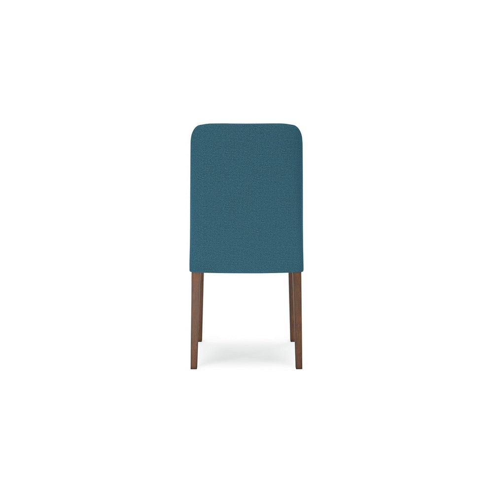 Ashley Jeyn Dining Side Chair Set of 2 Solid Hardwood Blue Polyester Fabric BM329753