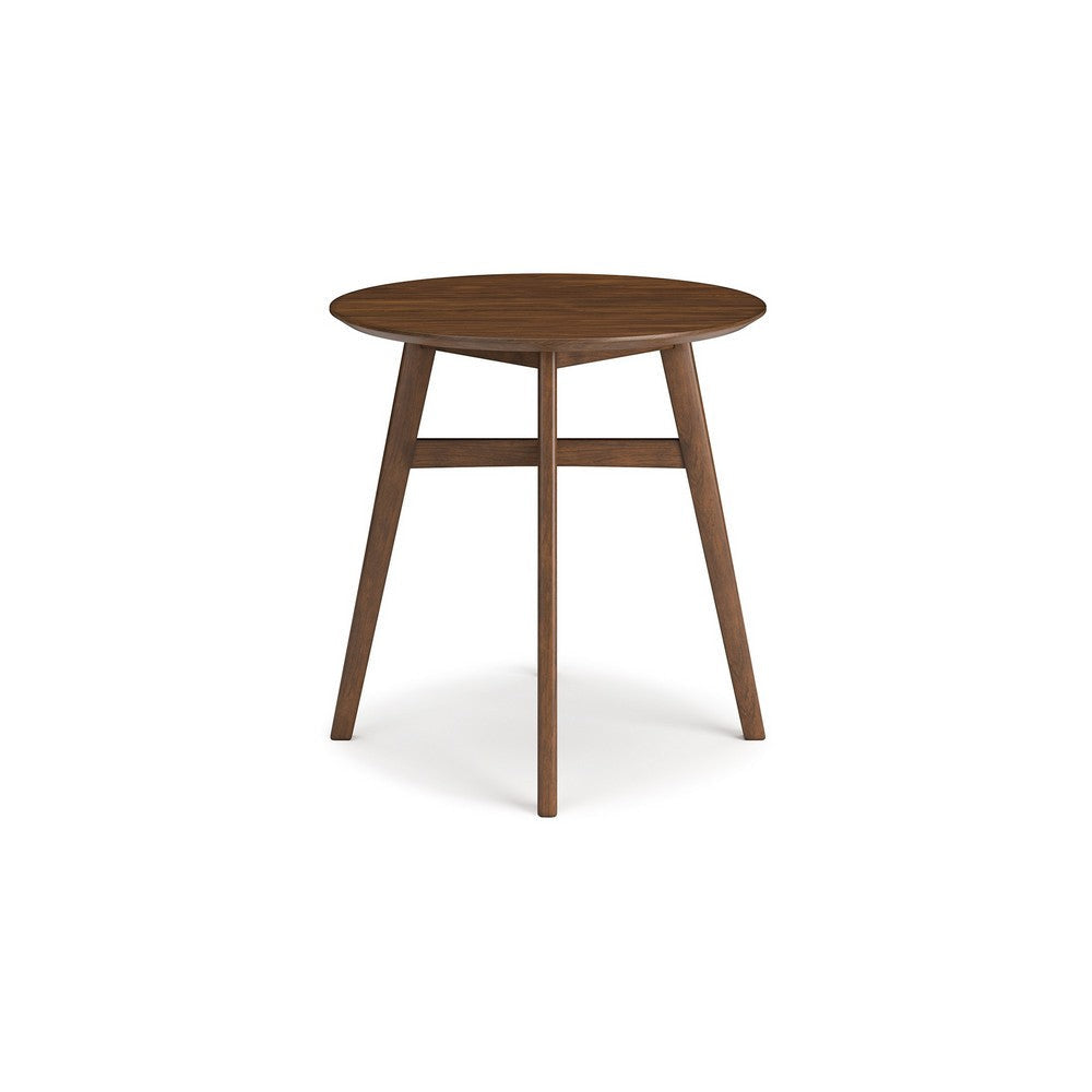 Ashley Jeyn Round Counter Table with Open Frame 36 Inch Brown Mango Wood BM329756