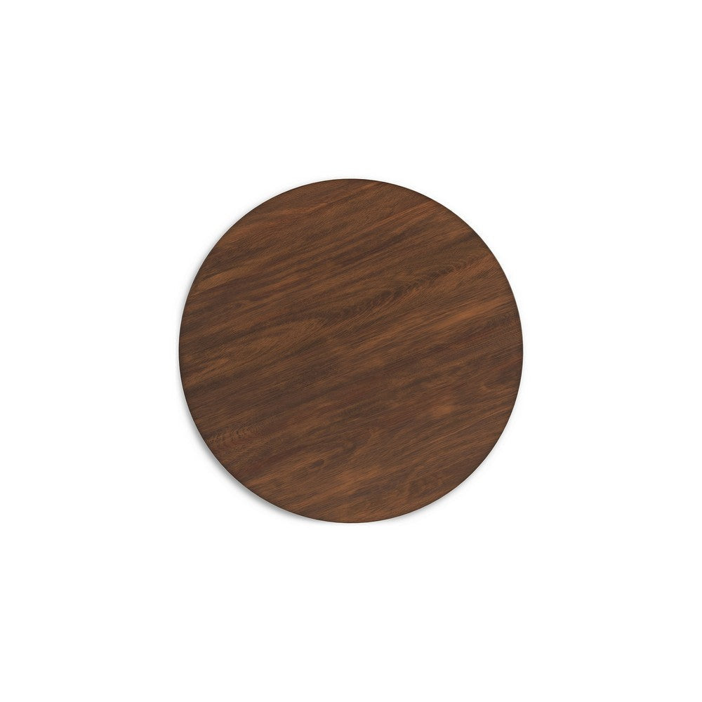 Ashley Jeyn Round Counter Table with Open Frame 36 Inch Brown Mango Wood BM329756