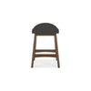 Ashley Jeyn Counter Stool with Footrest Set of 2 Brown Wood Charcoal Gray