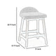 Ashley Jeyn Counter Stool with Footrest Set of 2 Brown Wood Charcoal Gray