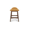 Ashley Jeyn Counter Stool with Footrest Set of 2 Brown Hardwood Yellow Seat