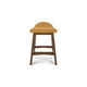Ashley Jeyn Counter Stool with Footrest Set of 2 Brown Hardwood Yellow Seat