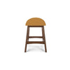 Ashley Jeyn Counter Stool with Footrest Set of 2 Brown Hardwood Yellow Seat