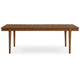 Ashley Jeyn Dining Table Tapered Legs Extendable 74-92 Inch Brown Hardwood BM329762