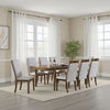 Ashley Jeyn Dining Table, Tapered Legs, Extendable 74-92 Inch Brown Hardwood