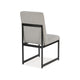 Ashley Myka Dining Side Chair Set of 2 Modern Sled Legs Gray Polyester BM329764