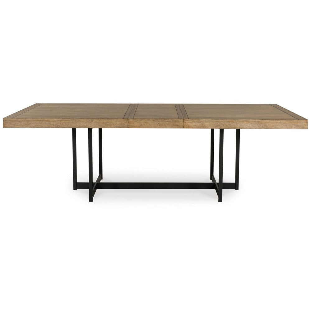 Ashley Myka Dining Table Extension Leaf Rectangular Brown Wood 80-98 Inch BM329765