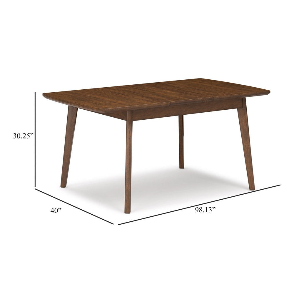 Ashley Myka Dining Table Extension Leaf Rectangular Brown Wood 80-98 Inch BM329765