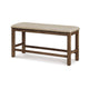 Ashley Chip Counter Height Bench Nailhead Trim and Footrest Nutmeg Wood BM329766