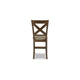 Ashley Chip Counter Height Chair Set of 2 Distress Nutmeg Wood Polyester BM329767
