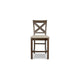 Ashley Chip Counter Height Chair Set of 2 Distress Nutmeg Wood Polyester BM329767
