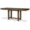 Ashley Chip Counter Height Dining Table with Tenon Pedestal Base Nutmeg Wood BM329768
